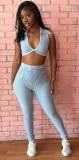 BL New Spring Style Temperament Women's Printed Polyester Pants Sleeveless Fashion Casual Set Manufacturer Wholesale