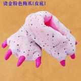 Dinosaur Claw Cotton Slippers Warm Shoes Monster Plush Slippers