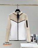 Leisure and sports multi-color knitted cotton hooded zipper men's 490 jacket
