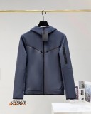Leisure and sports multi-color knitted cotton hooded zipper men's 490 jacket