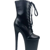 20cm matte high-heeled knight boots, pole dance nightclub slim heel boots