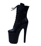 Super sexy 20cm snake patterned fashion boots, stage runway boots, pole dance boots, unisex short boots