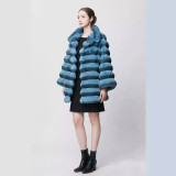Fur grass coat imitation blue purple synthetic fur coat imitation Totoro women's coat
