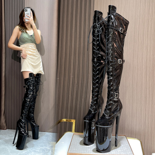 Super sexy 26CM high heels over the knee boots, knight boots, pole dance boots