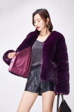 Imitation fox fur grass coat