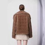 Imitation mink fur coat, women's synthetic fur