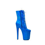 Laser 20cm Super High Heel Boots Sexy Steel Pole Dance Boots Nightclub Stage High Heel Boots