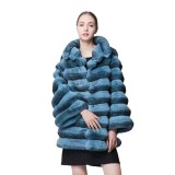 Fur grass coat imitation blue purple synthetic fur coat imitation Totoro women's coat
