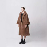 Imitation mink fur coat, women's fur scarecrow fur coat, gold mink fur coat
