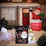 Santa Claus Pattern Garden Flag Four Seasons Hanging Flag Festival Decoration Christmas Garden Flag