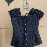 Steel frame shapewear court corset
