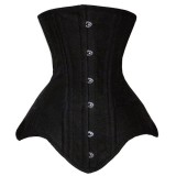 Cotton double steel frame waist and abdomen cinching corset