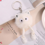 Explosive creative plush long leg small coal ball ornament