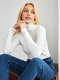 High neck sweater knitted base sweater