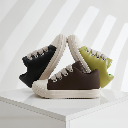 Candy colored board shoes, white shoes, casual shoes