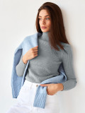 High neck sweater knitted base sweater