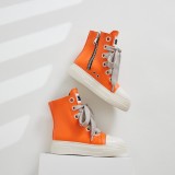 High top shoes for women camouflage thick soled casual board shoes candy color