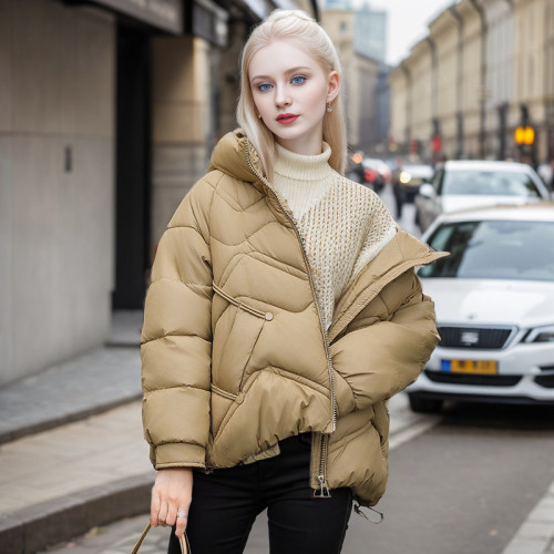 Short bread jacket, thick cotton jacket, women's coat