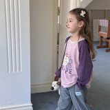 Children's long sleeved T-shirt top cartoon base shirt