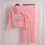 Oversized women's crown slim fit set, gold silk velvet sport two-piece set