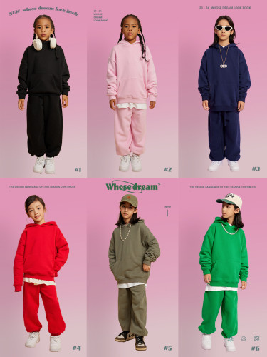Children's clothing for autumn and winter, men's and women's hooded and plush hoodie