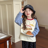 Children's long sleeved T-shirt top cartoon base shirt