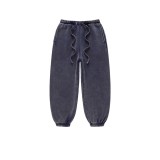 Velvet 355G solid color children's sports pants, boys' casual pants