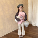 Children's long sleeved T-shirt top cartoon base shirt