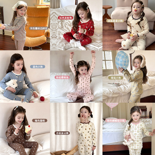 Children's pajamas cartoon home clothes