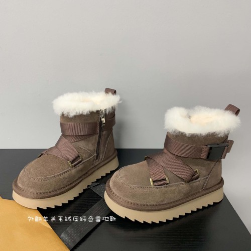 Baby plush thick midsole snow boots