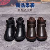 Short boots with fleece, children's cotton shoes, snow boots