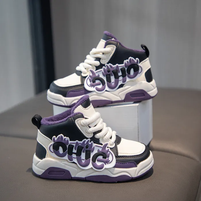 Children's shoes, sports shoes, high top board shoes