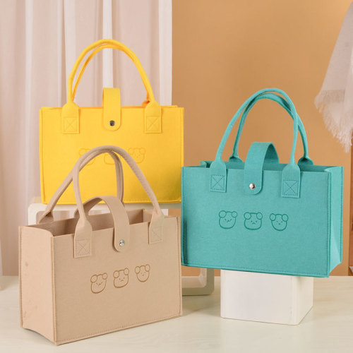 Felt bag, handbag, large capacity, large print