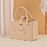Felt bag, handbag, large capacity, large print
