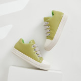 Candy colored board shoes, white shoes, casual shoes
