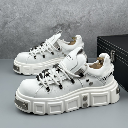 Men's thick soled height increasing casual board shoes