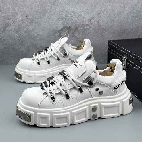 Men's thick soled height increasing casual board shoes
