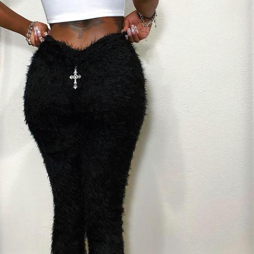 FY23449 Fur Pants with Butt Lifting for Women