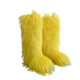 Long Women Furry Boots Winter Knee Length Keep Warm Ladies Snow Boots