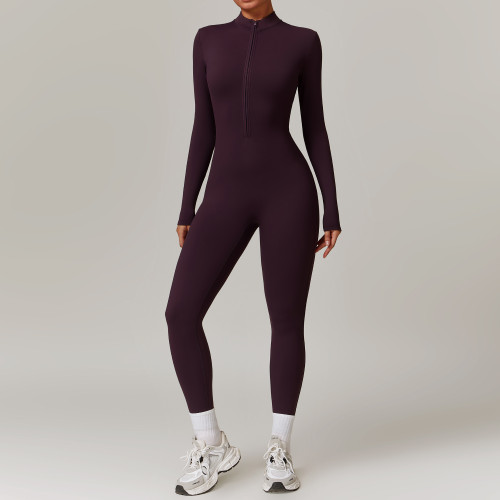 Velvet yoga jumpsuit running fitness suit 8445