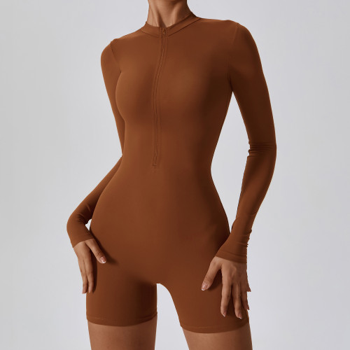 Long sleeved jumpsuit, sports jumpsuit, yoga suit, women 8194
