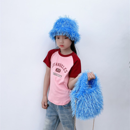 Faux Fur Hat bag sets Women Winter  Multicolor Warm Hats