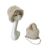 Faux Fur Hat bag sets Women Winter  Multicolor Warm Hats