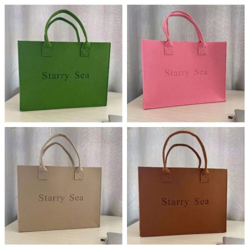 Felt tote bag, large capacity tote bag