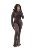HR24057 sexy tight fitting long sleeved micro trumpet two-piece set