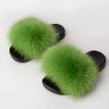 Children's fur and fur slippers