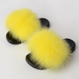Children's fur and fur slippers