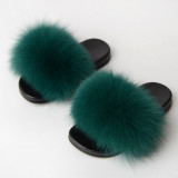 Children's fur and fur slippers