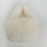 Large capacity faux fur plush bag