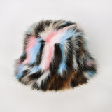 Colorful Plush Fisherman's Hat